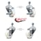 Service Caster 3 Inch Nylon Wheel Swivel 12mm Threaded Stem Caster Brakes SCC, 2PK SCC-TS20S314-NYS-M1215-2-TLB-2 - alternate 1